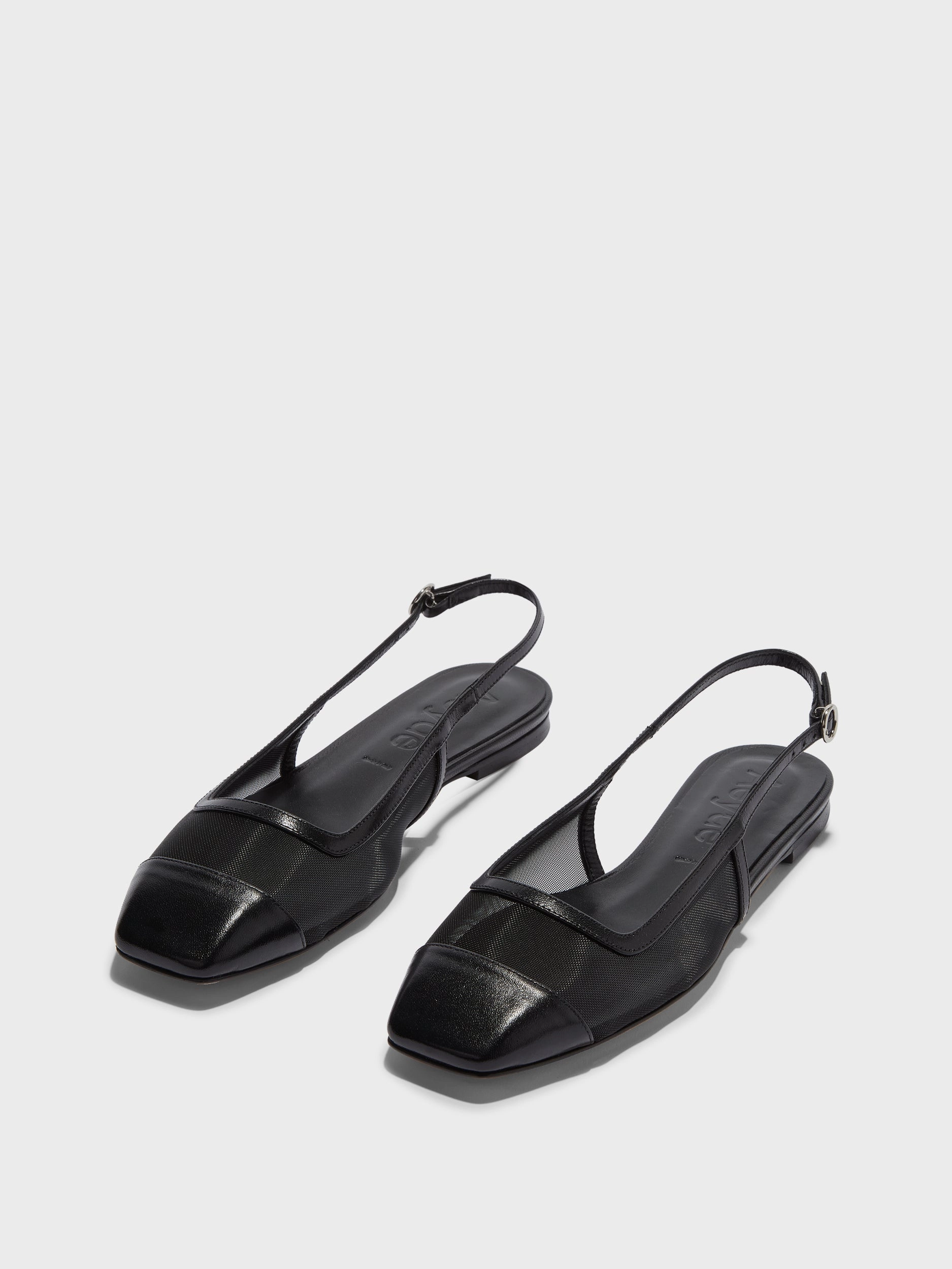 Geraldine Mesh Toe-Cap Slingbacks
