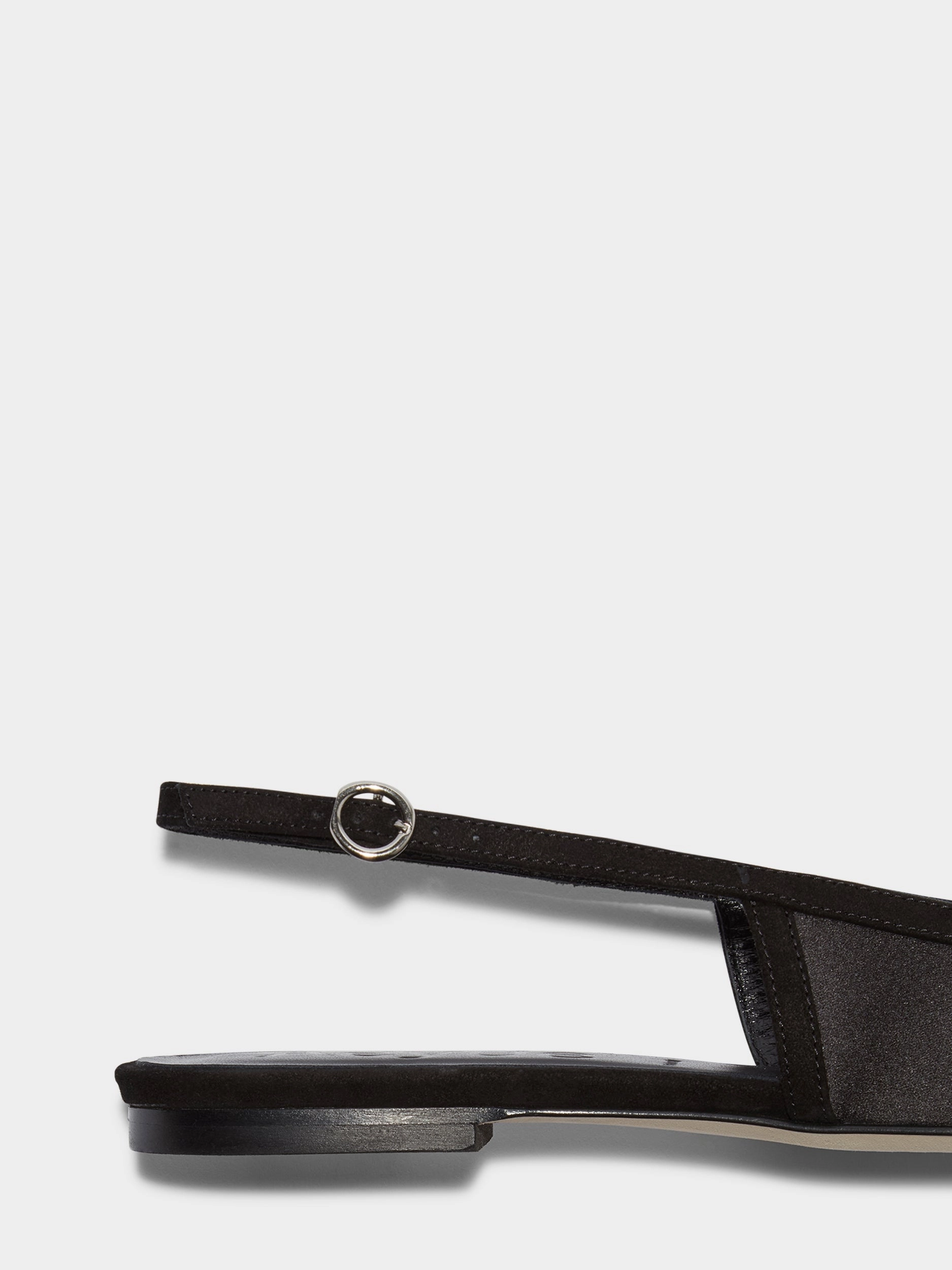 Geraldine Satin Toe-Cap Slingback