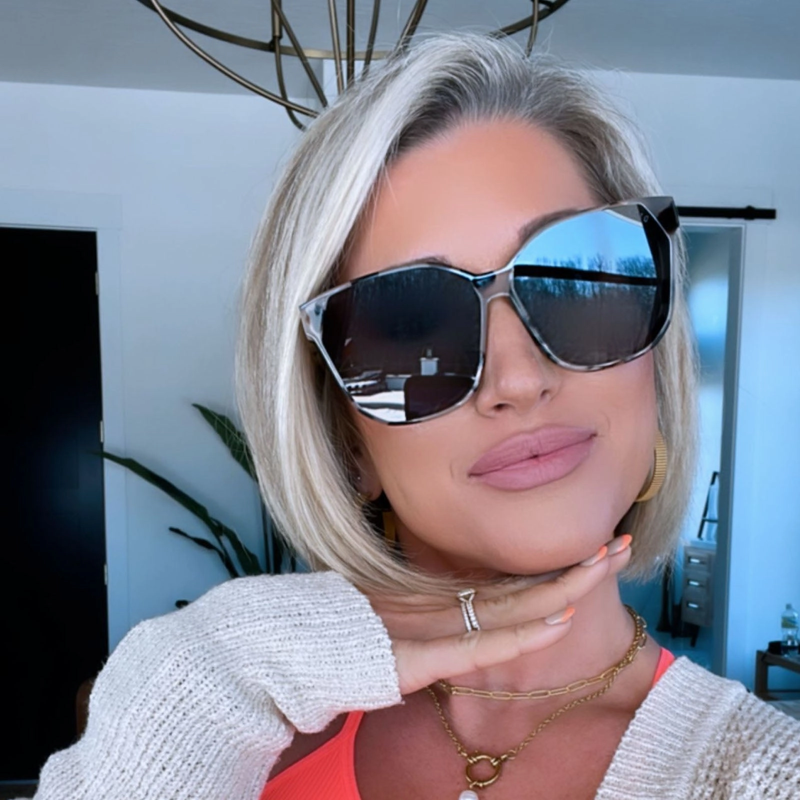 GIA - CREAM TORTOISE   GREY SUNGLASSES