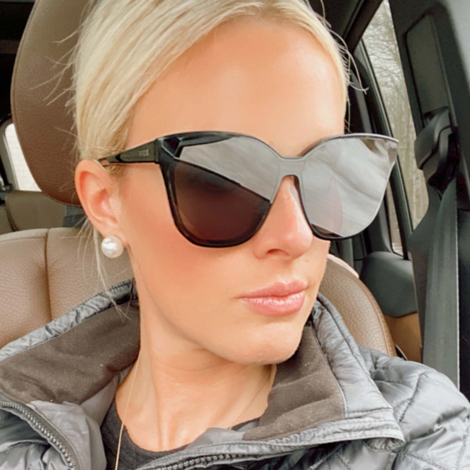 GIA - CREAM TORTOISE   GREY SUNGLASSES