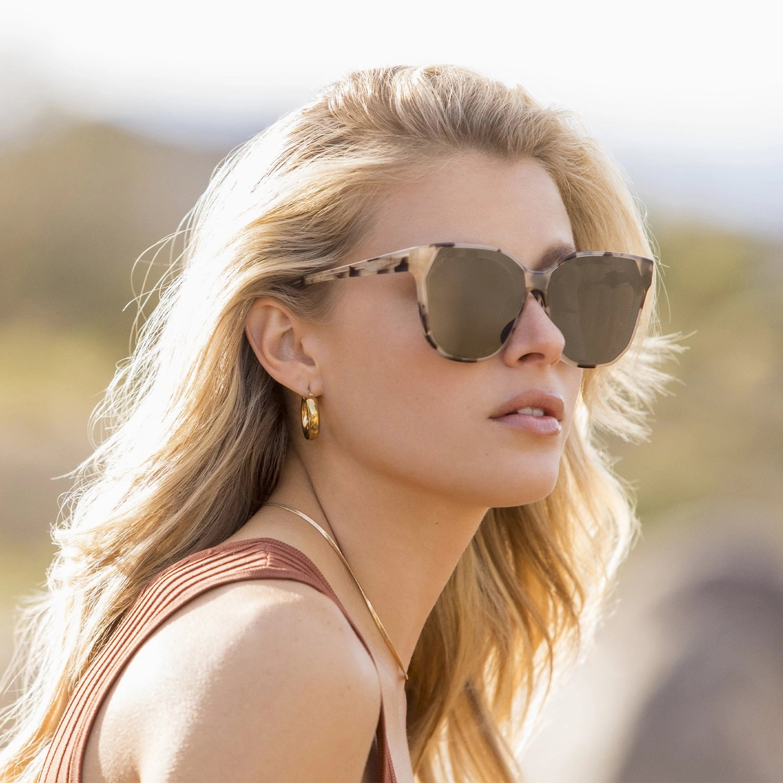 GIA - CREAM TORTOISE   GREY SUNGLASSES