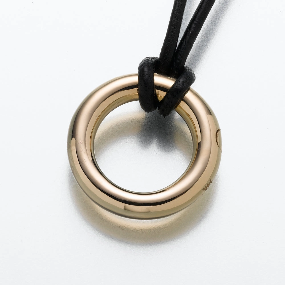 Gold Vermeil Eternity  Pendant Cremation Jewelry
