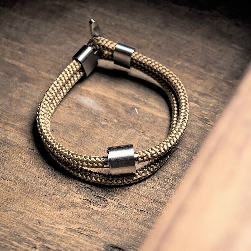 Goldsand - TadBlu Naval Cord Men’s Cremation Bead Bracelet