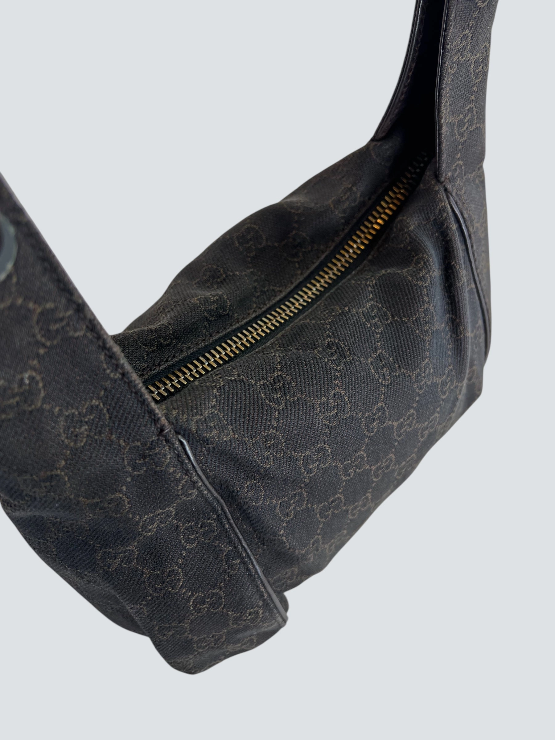 Gucci Brown GG Monogram Canvas Shoulder Bag