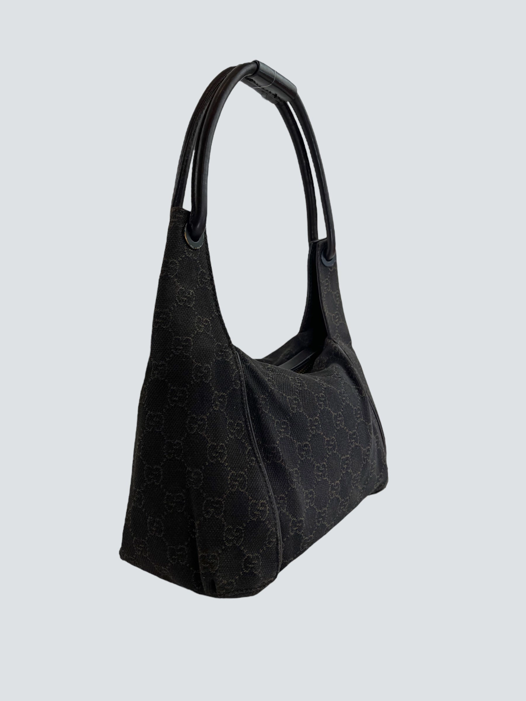 Gucci Brown GG Monogram Canvas Shoulder Bag