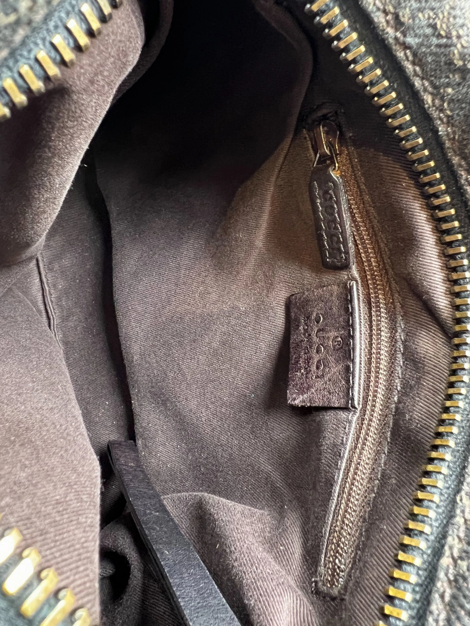 Gucci Brown GG Monogram Canvas Shoulder Bag