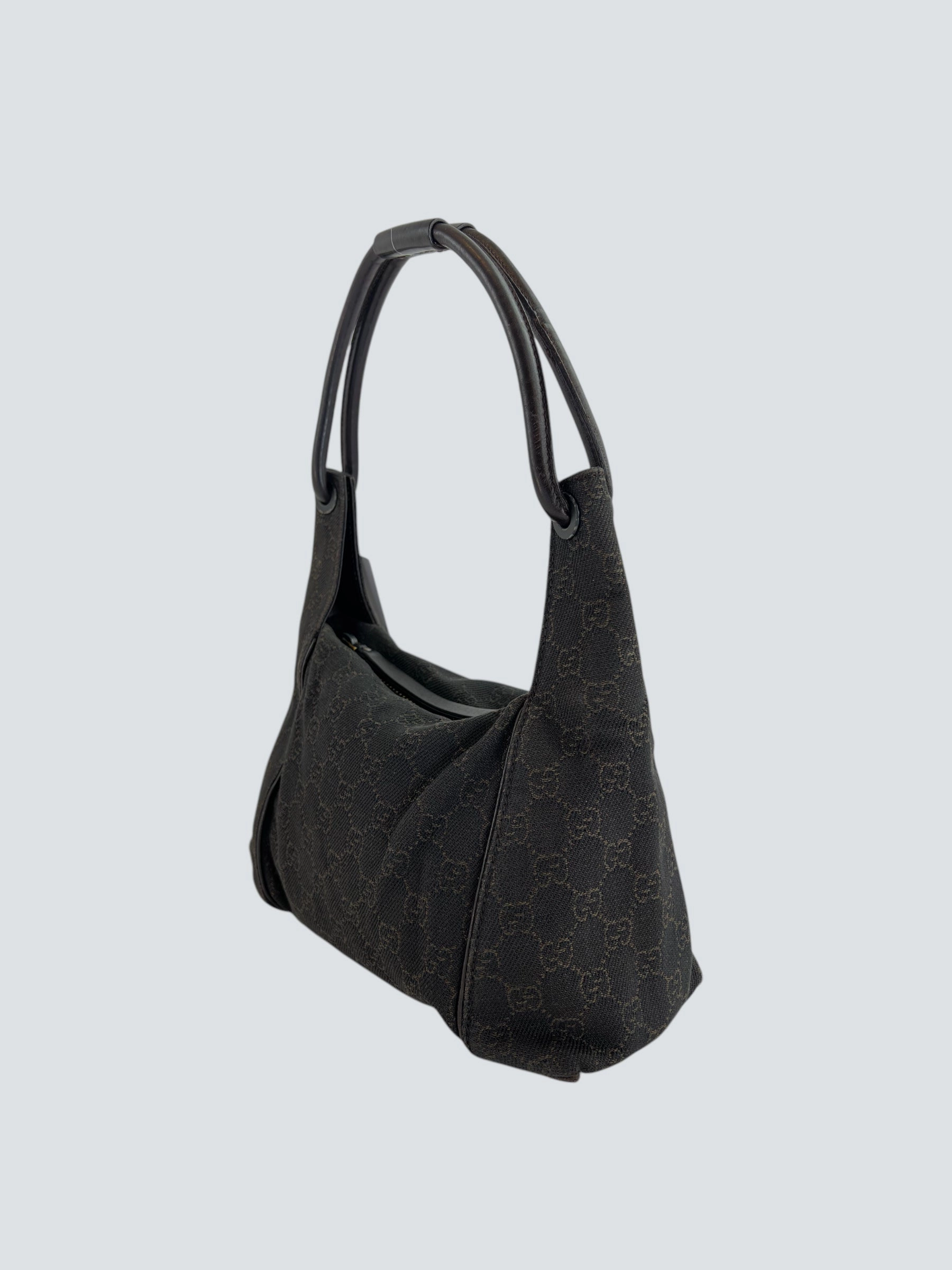 Gucci Brown GG Monogram Canvas Shoulder Bag