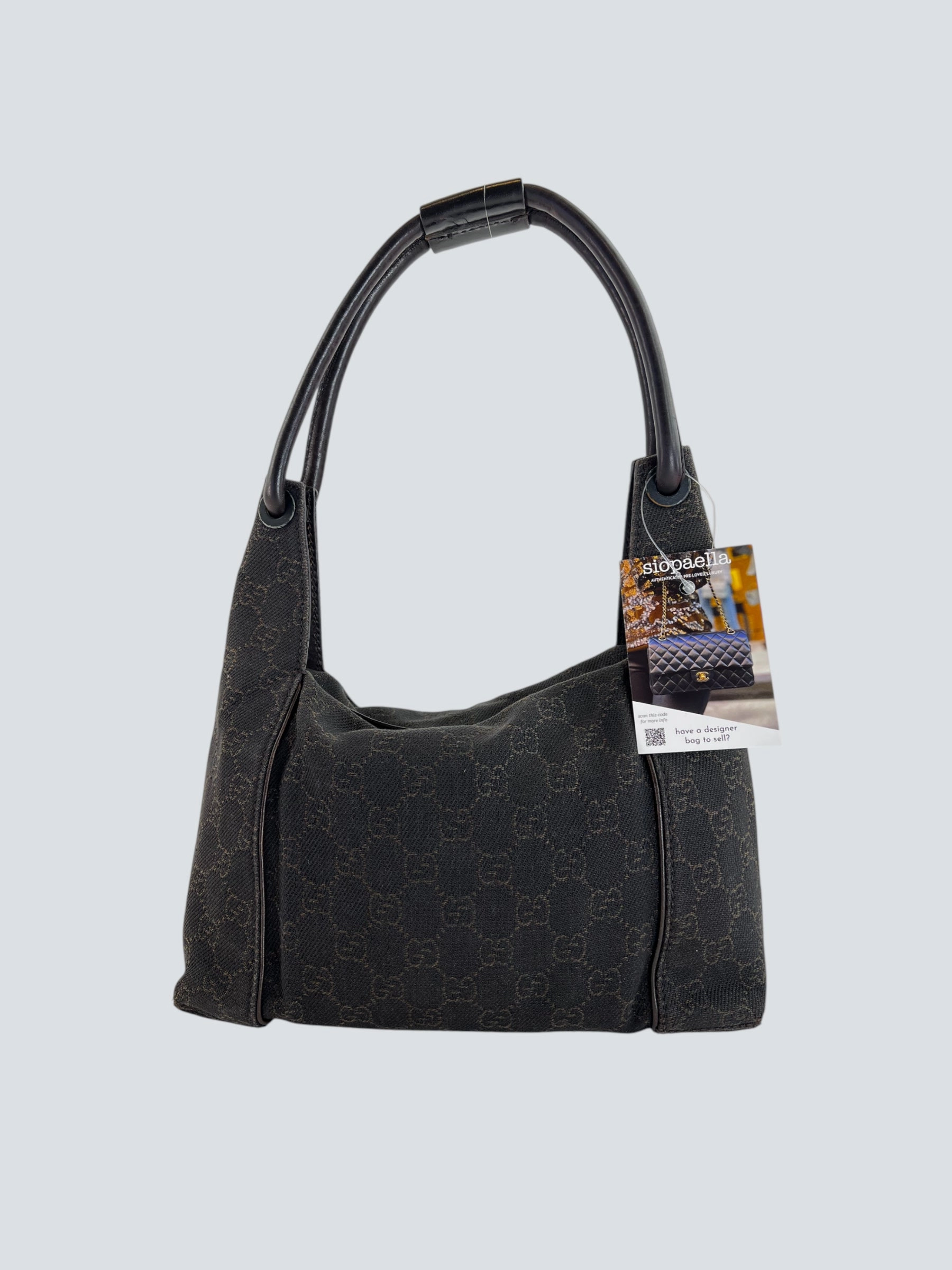 Gucci Brown GG Monogram Canvas Shoulder Bag