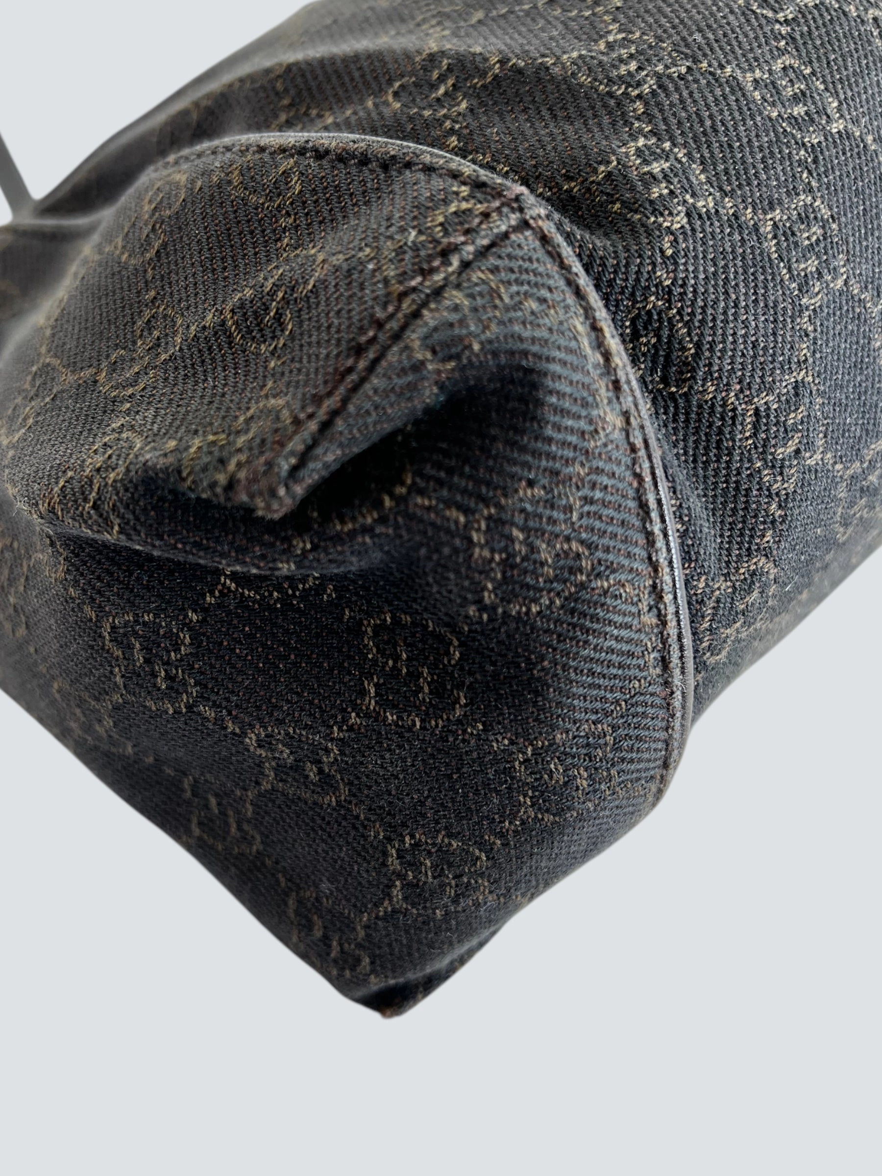 Gucci Brown GG Monogram Canvas Shoulder Bag