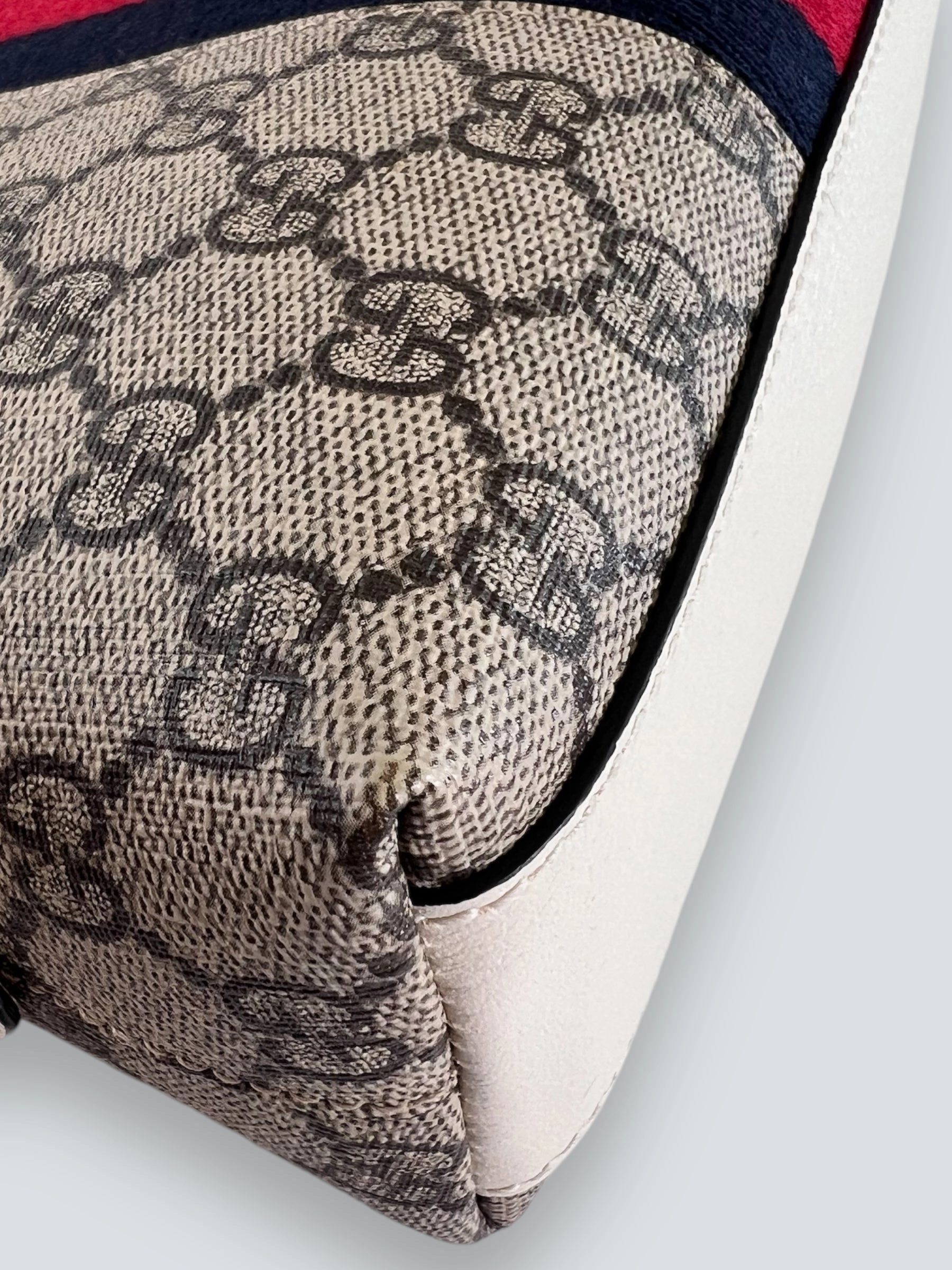 Gucci Monogram Canvas & Leather Ophidia Crossbody