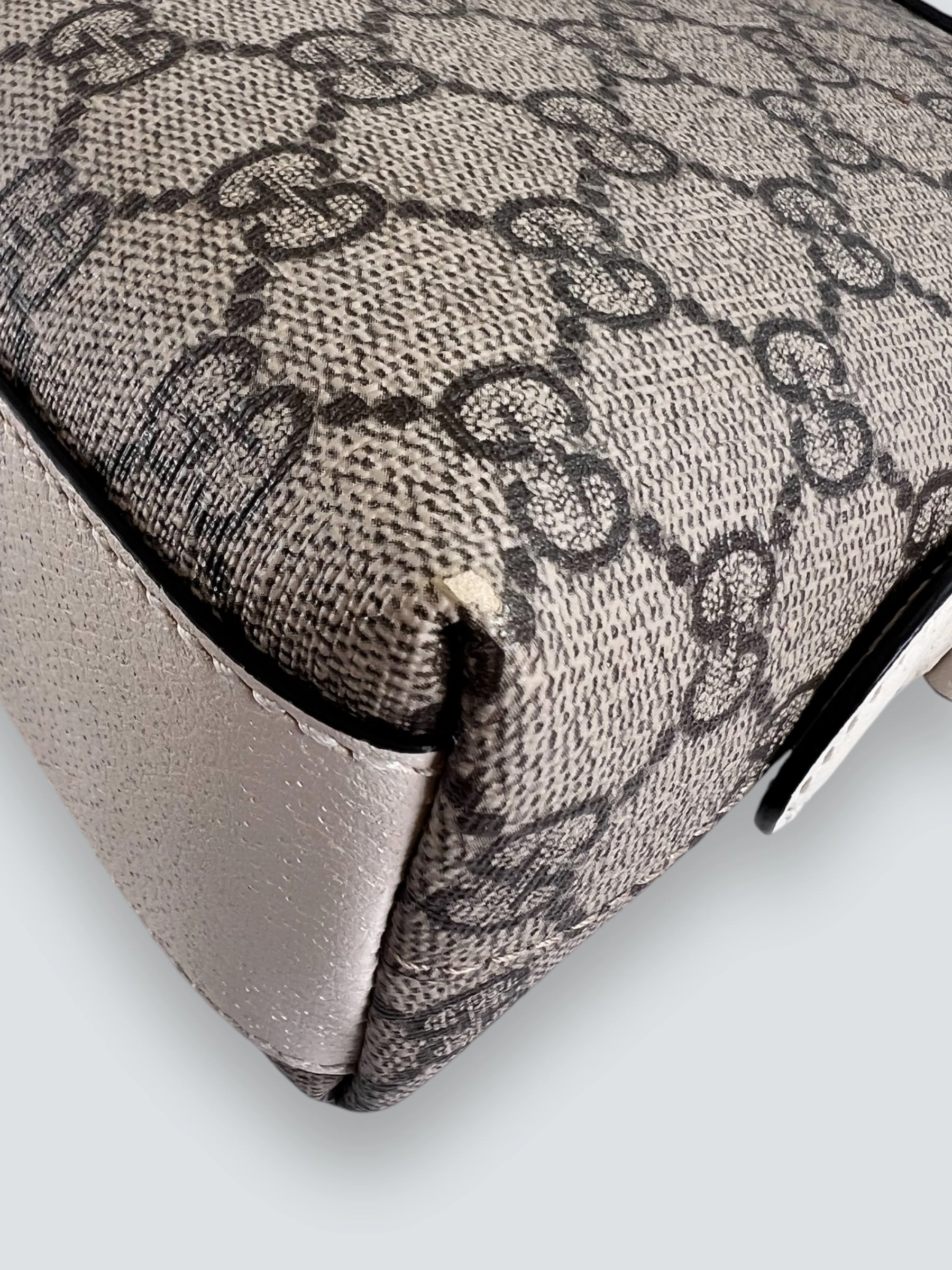 Gucci Monogram Canvas & Leather Ophidia Crossbody