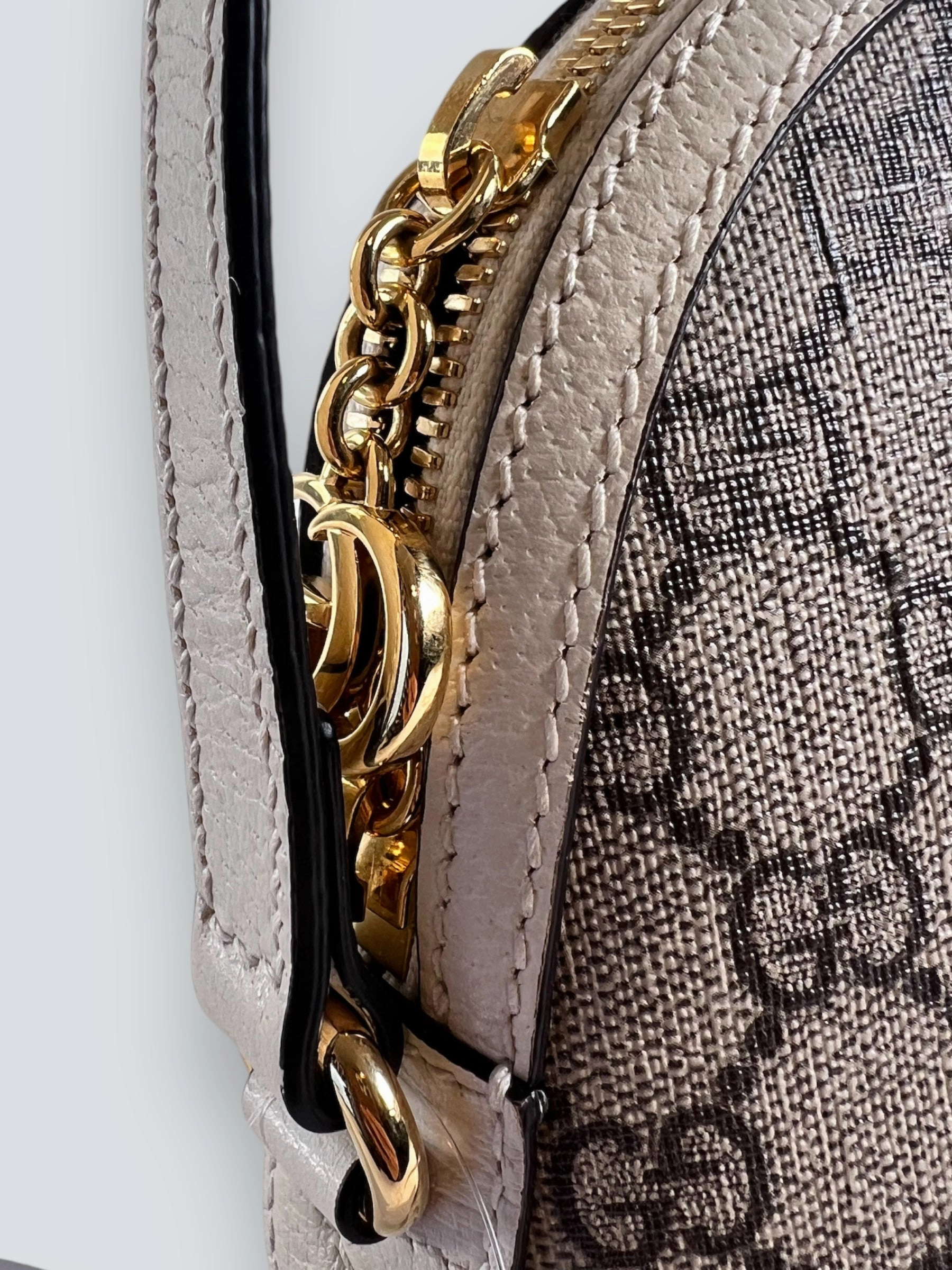 Gucci Monogram Canvas & Leather Ophidia Crossbody