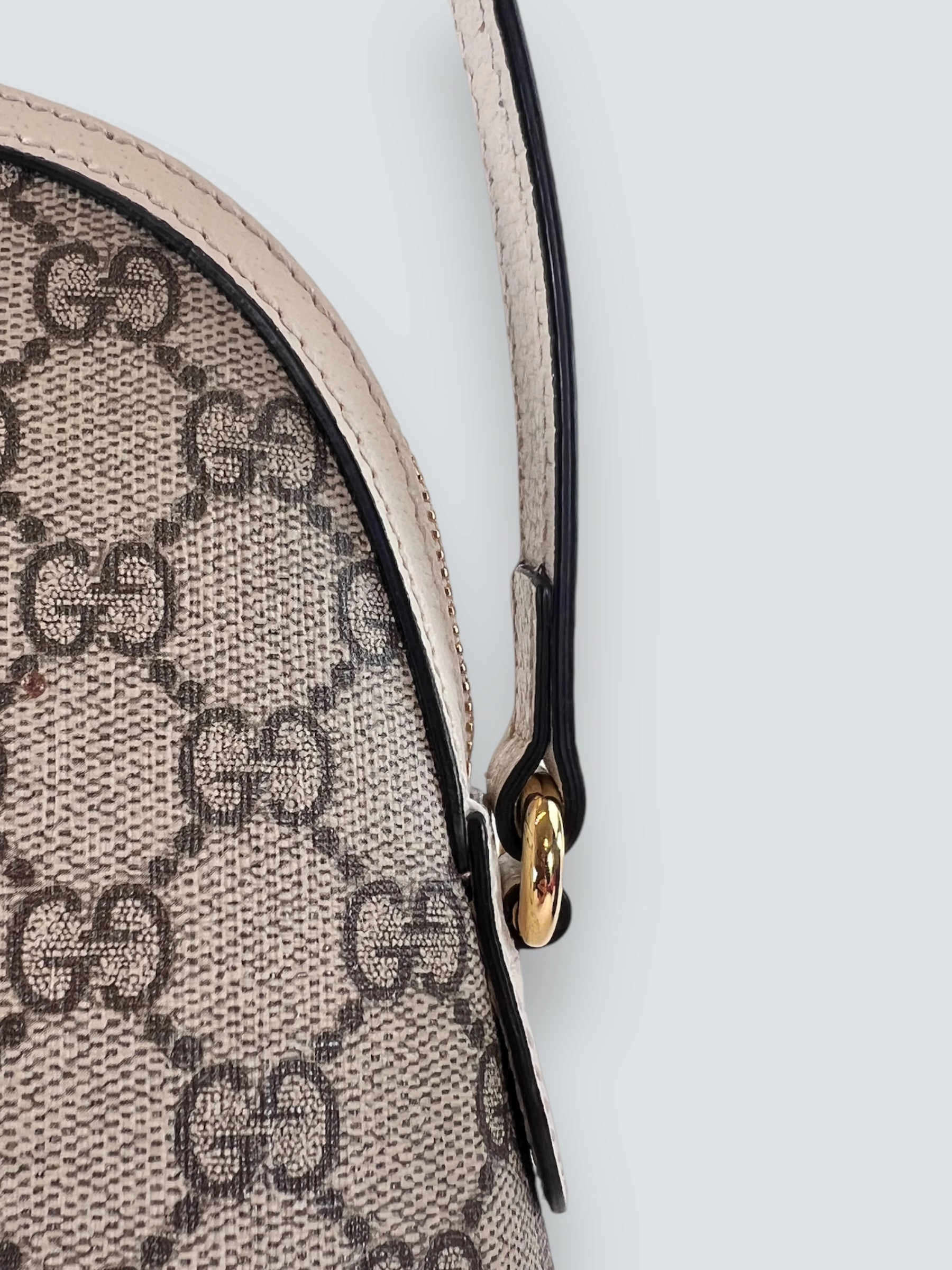 Gucci Monogram Canvas & Leather Ophidia Crossbody