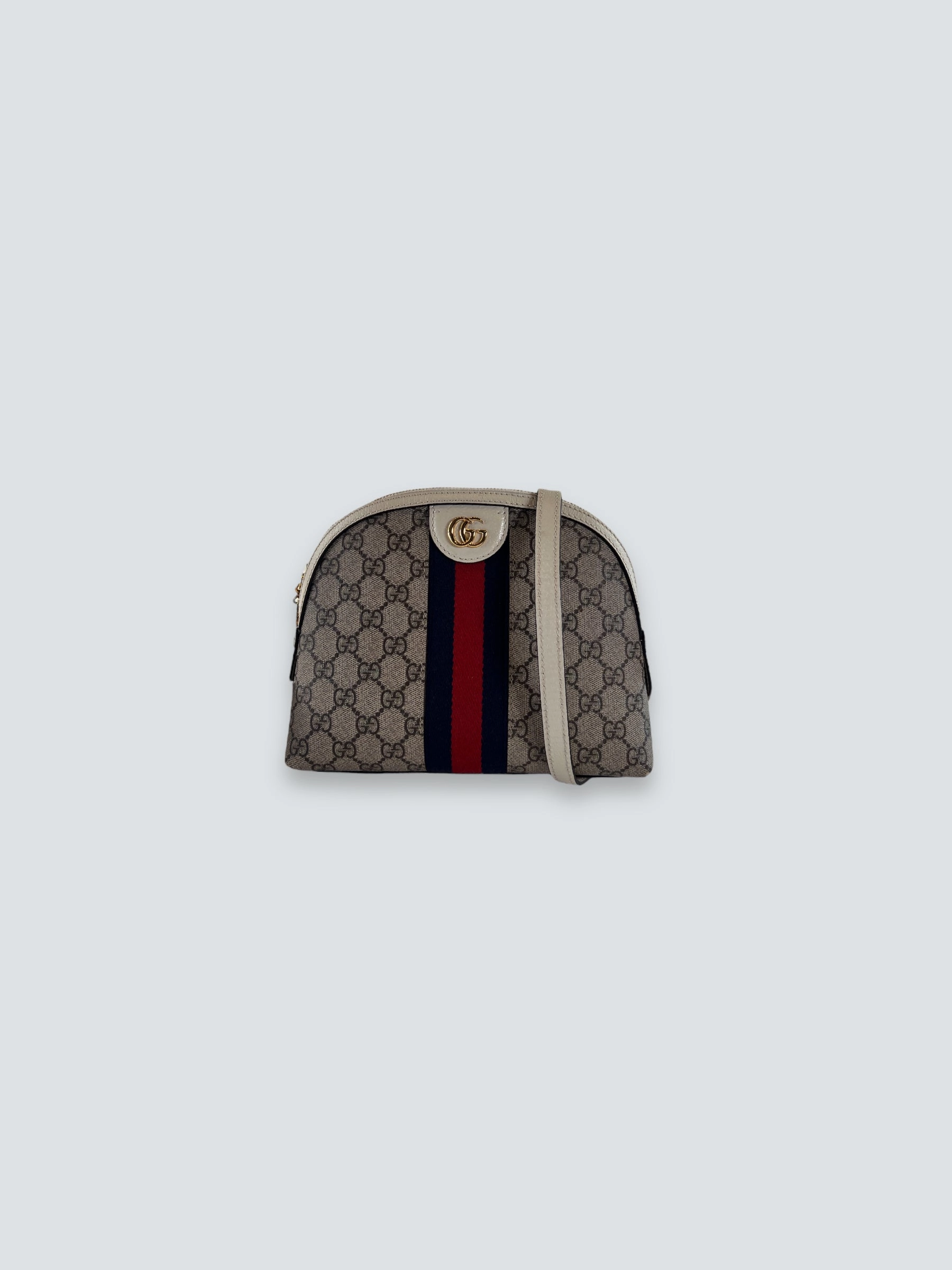 Gucci Monogram Canvas & Leather Ophidia Crossbody