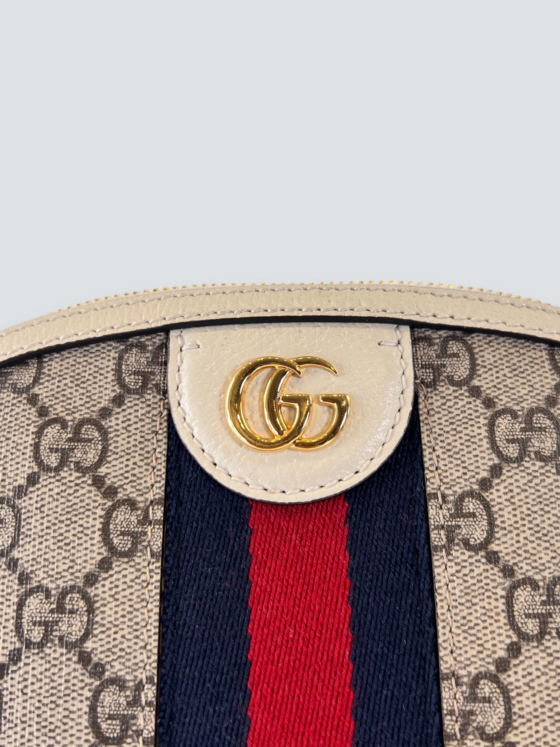 Gucci Monogram Canvas & Leather Ophidia Crossbody