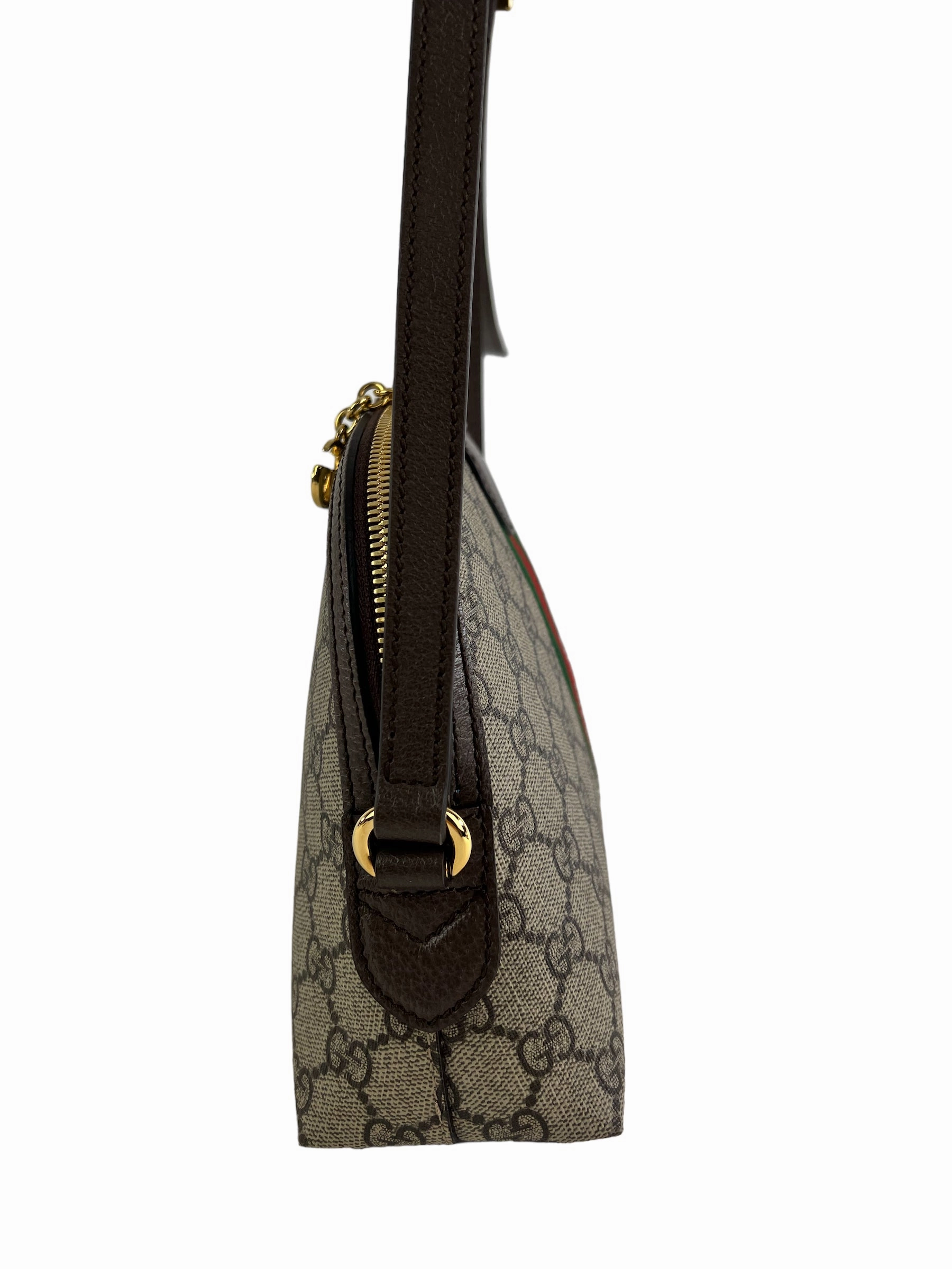 Gucci Monogram Canvas Ophidia Shoulder Bag