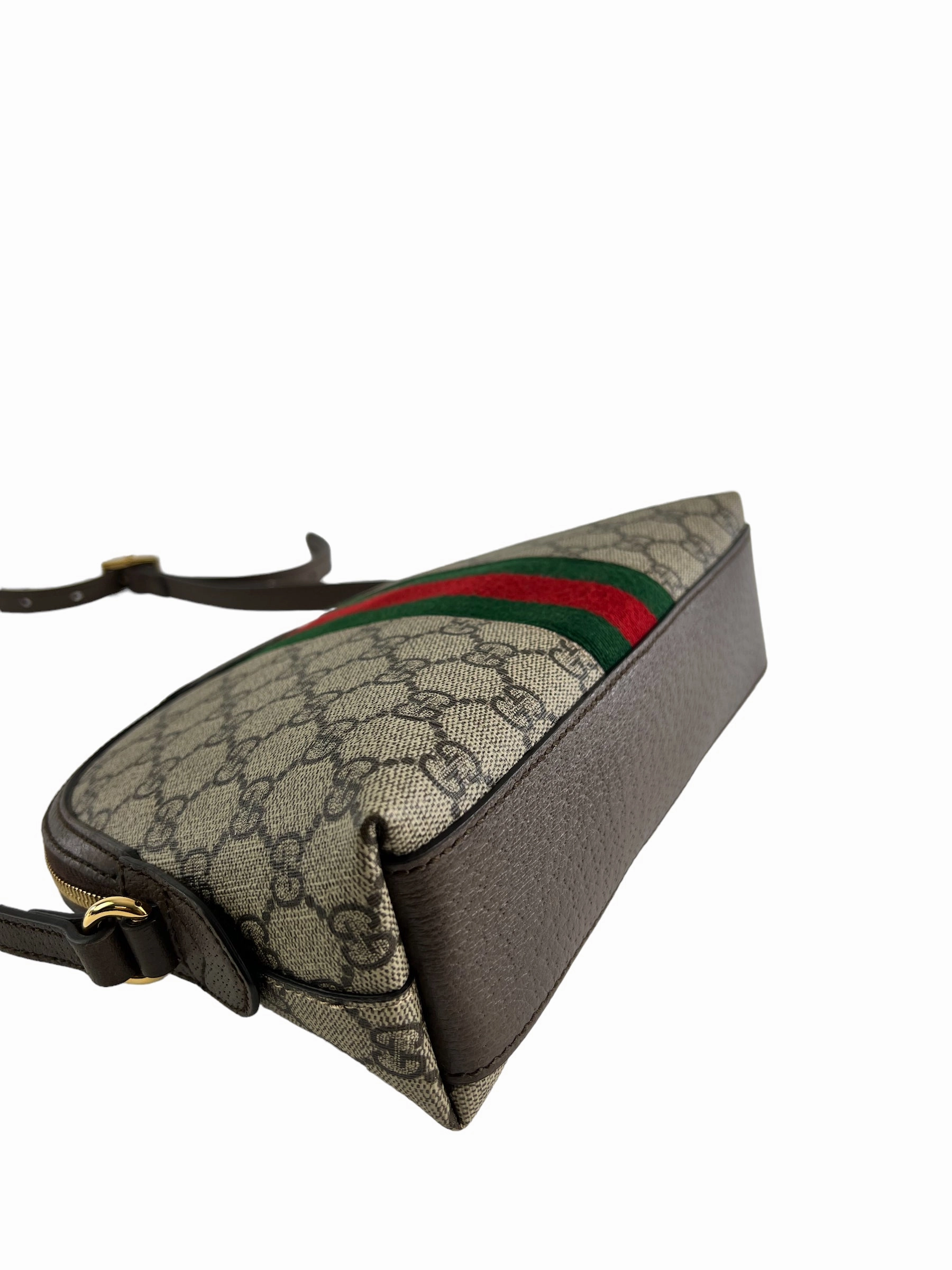 Gucci Monogram Canvas Ophidia Shoulder Bag