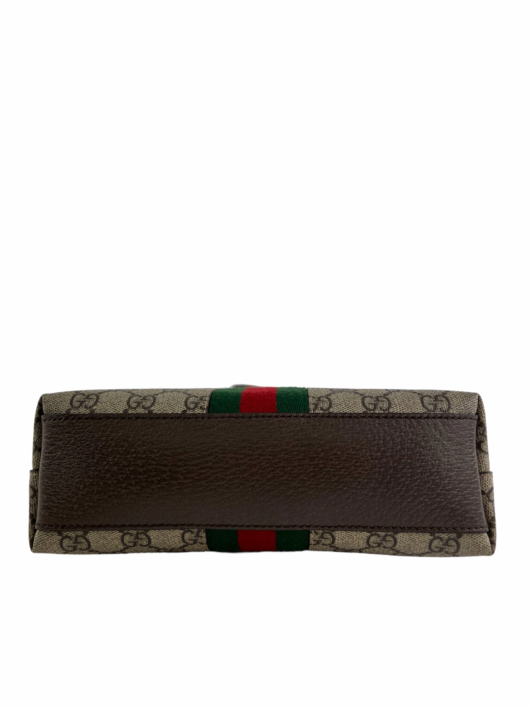 Gucci Monogram Canvas Ophidia Shoulder Bag