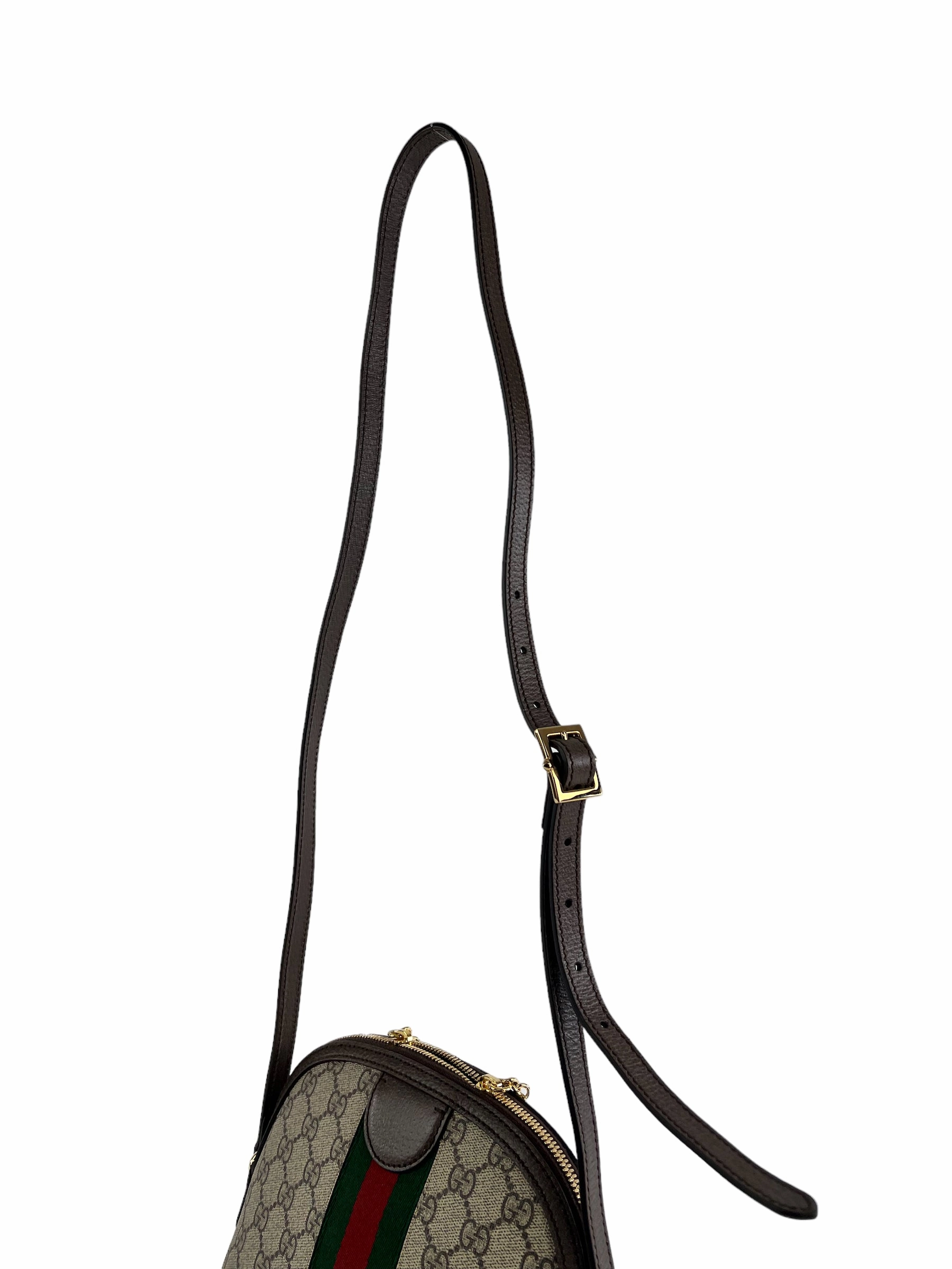 Gucci Monogram Canvas Ophidia Shoulder Bag
