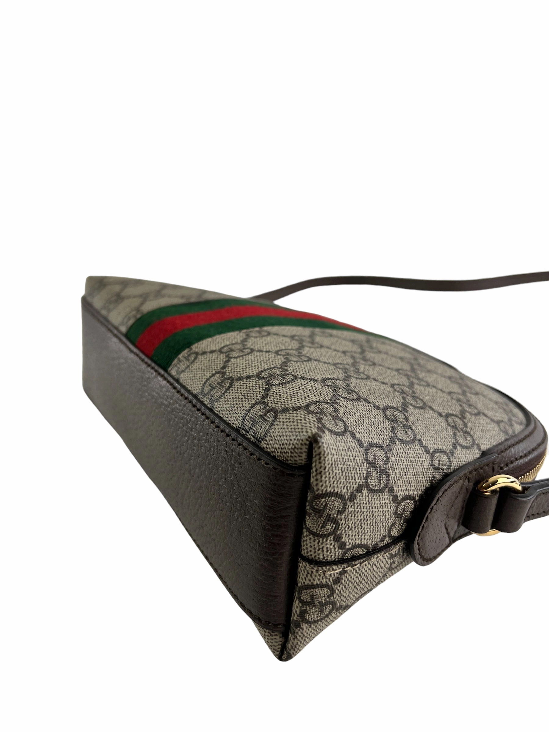Gucci Monogram Canvas Ophidia Shoulder Bag