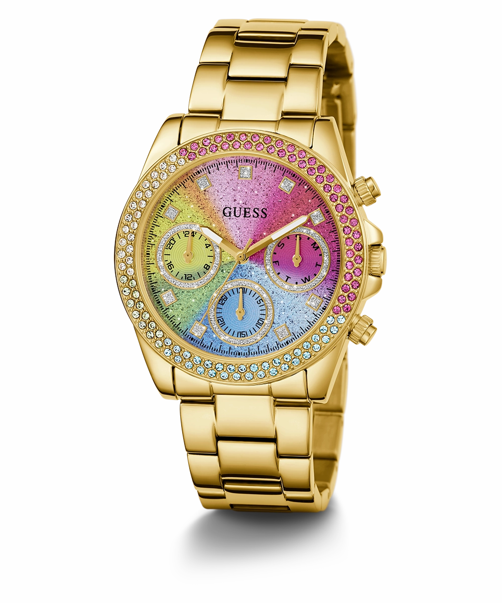 GUESS Ladies Gold Tone Analog Watch