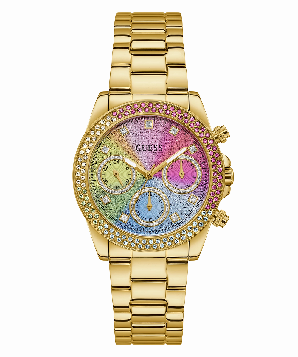 GUESS Ladies Gold Tone Analog Watch
