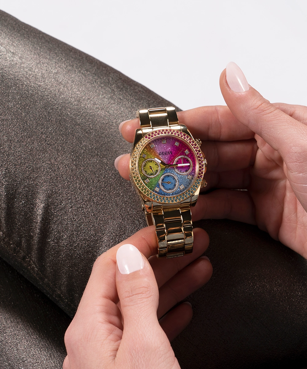 GUESS Ladies Gold Tone Analog Watch