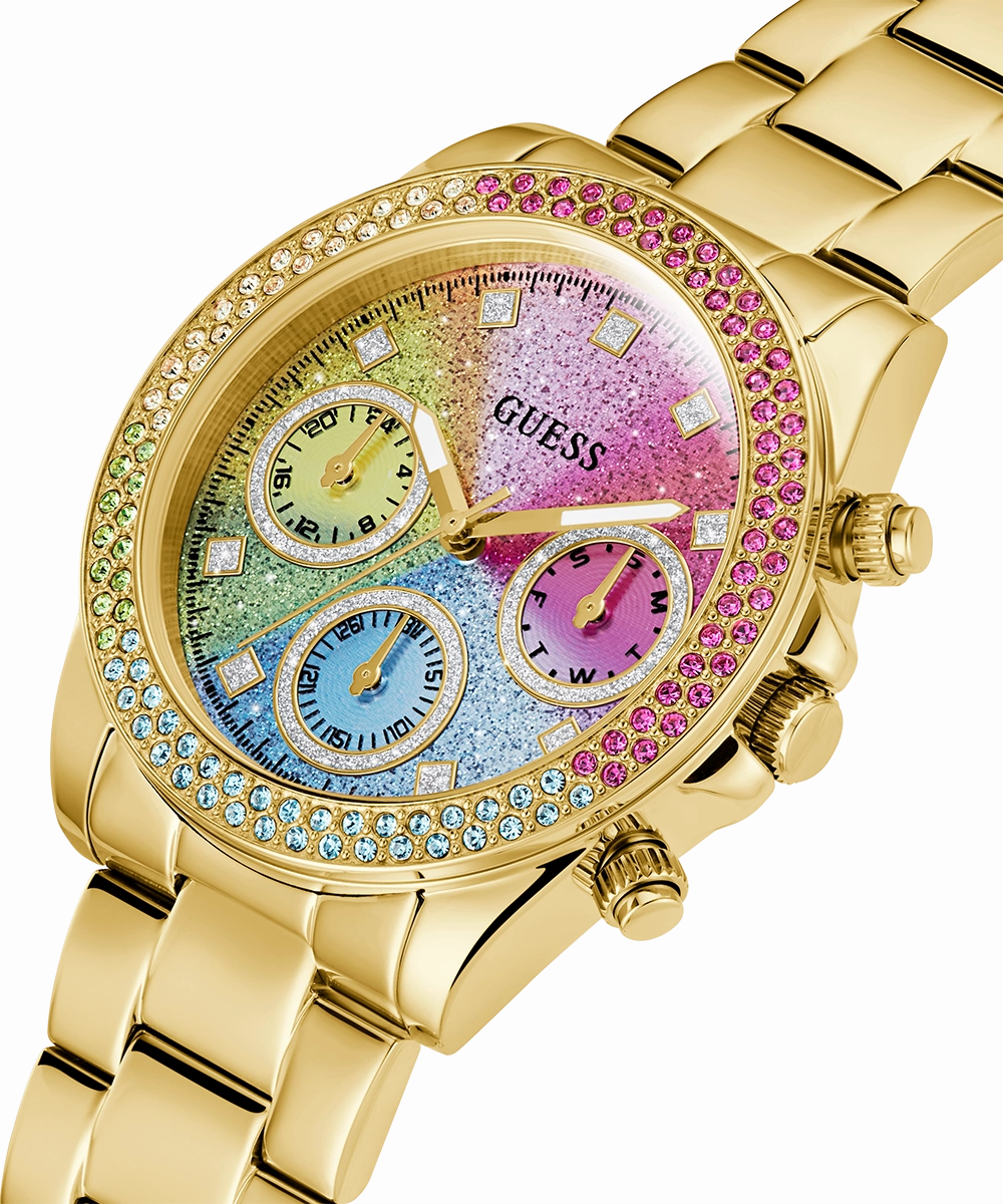 GUESS Ladies Gold Tone Analog Watch