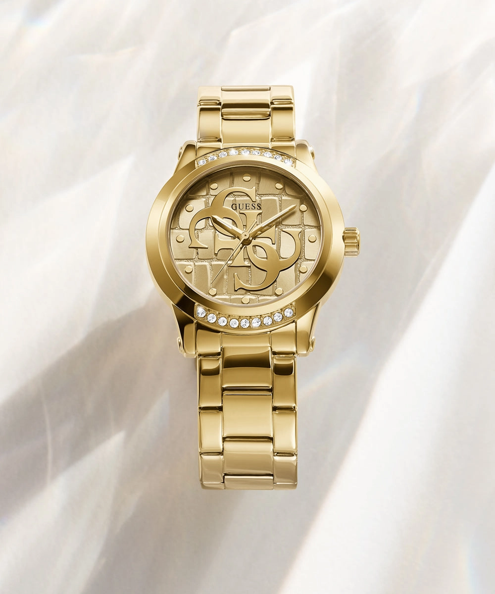 GUESS Ladies Gold Tone Analog Watch