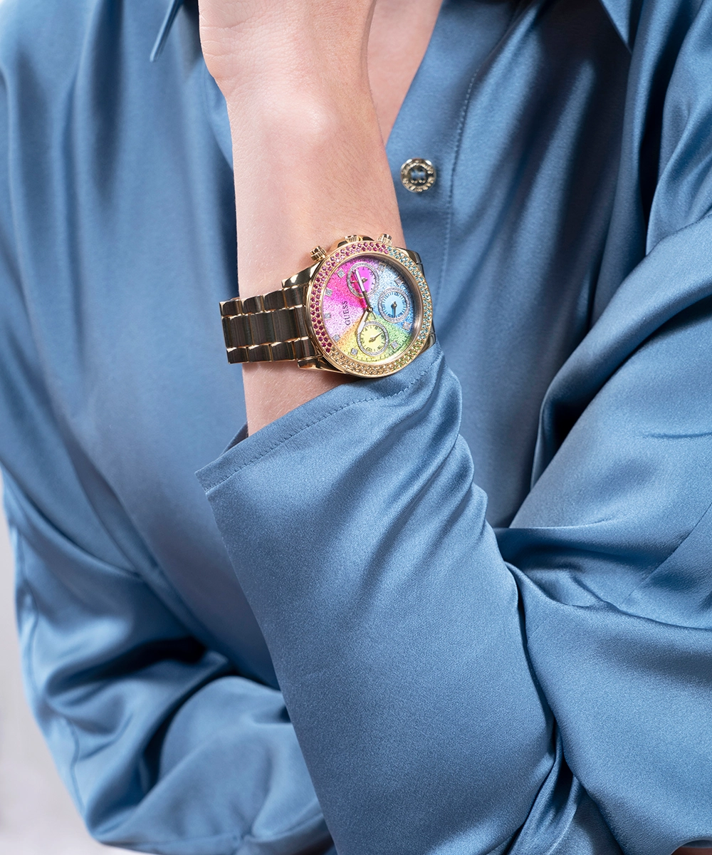 GUESS Ladies Gold Tone Analog Watch
