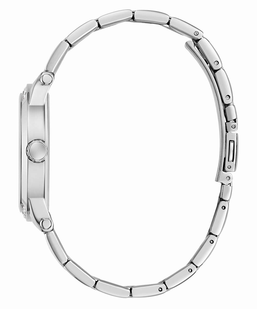 GUESS Ladies Silver Tone Analog Watch