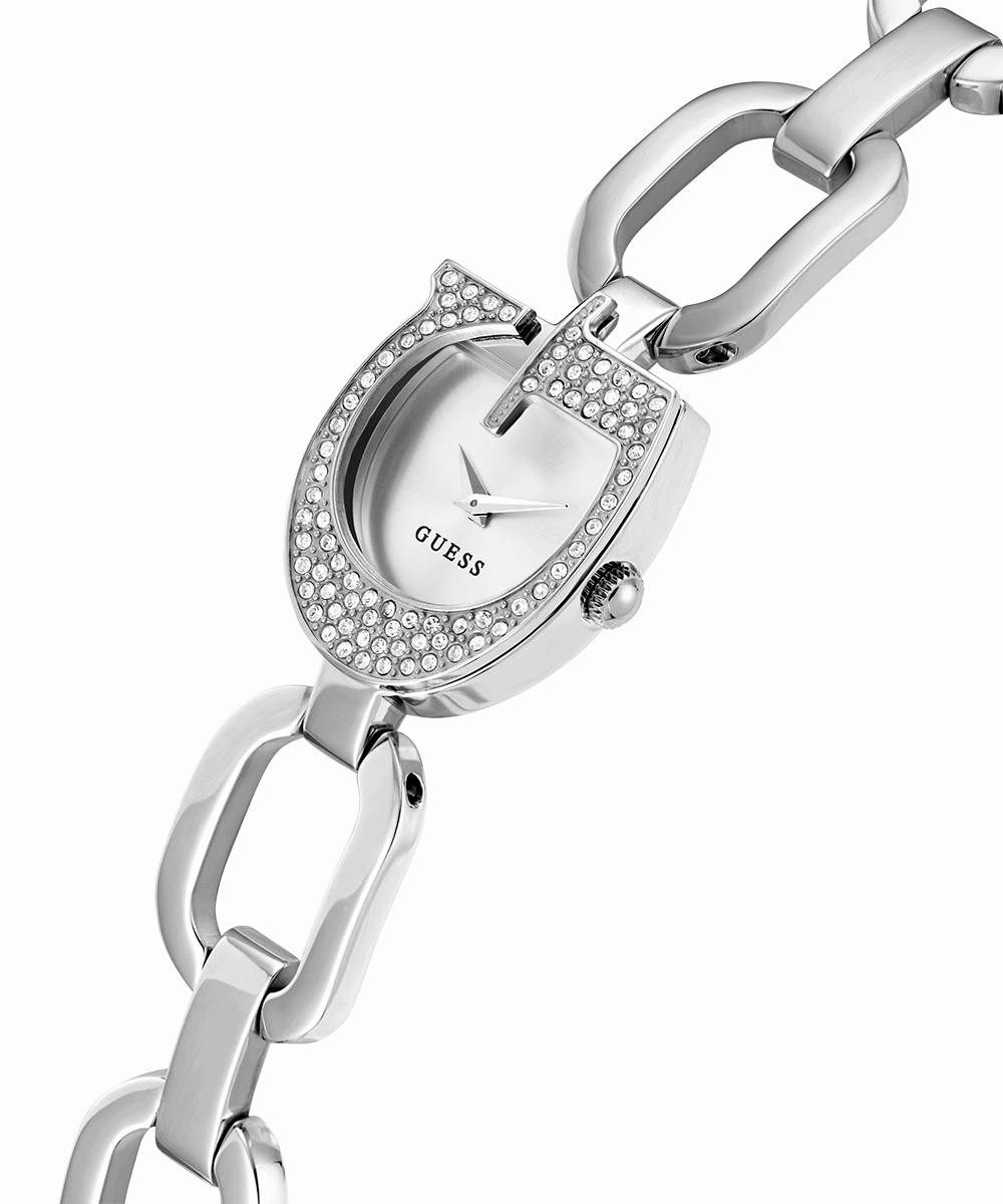 GUESS Ladies Silver Tone Analog Watch