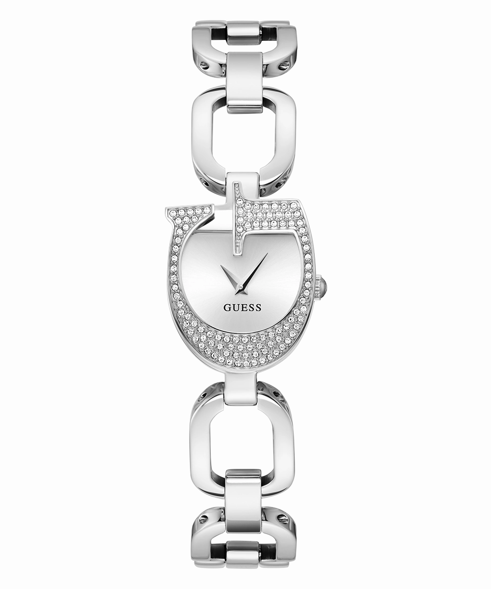 GUESS Ladies Silver Tone Analog Watch