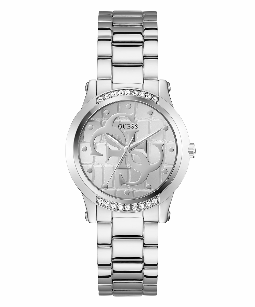 GUESS Ladies Silver Tone Analog Watch