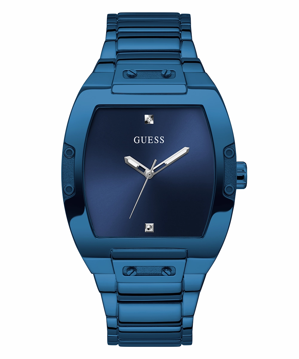 GUESS Mens Blue Analog Watch