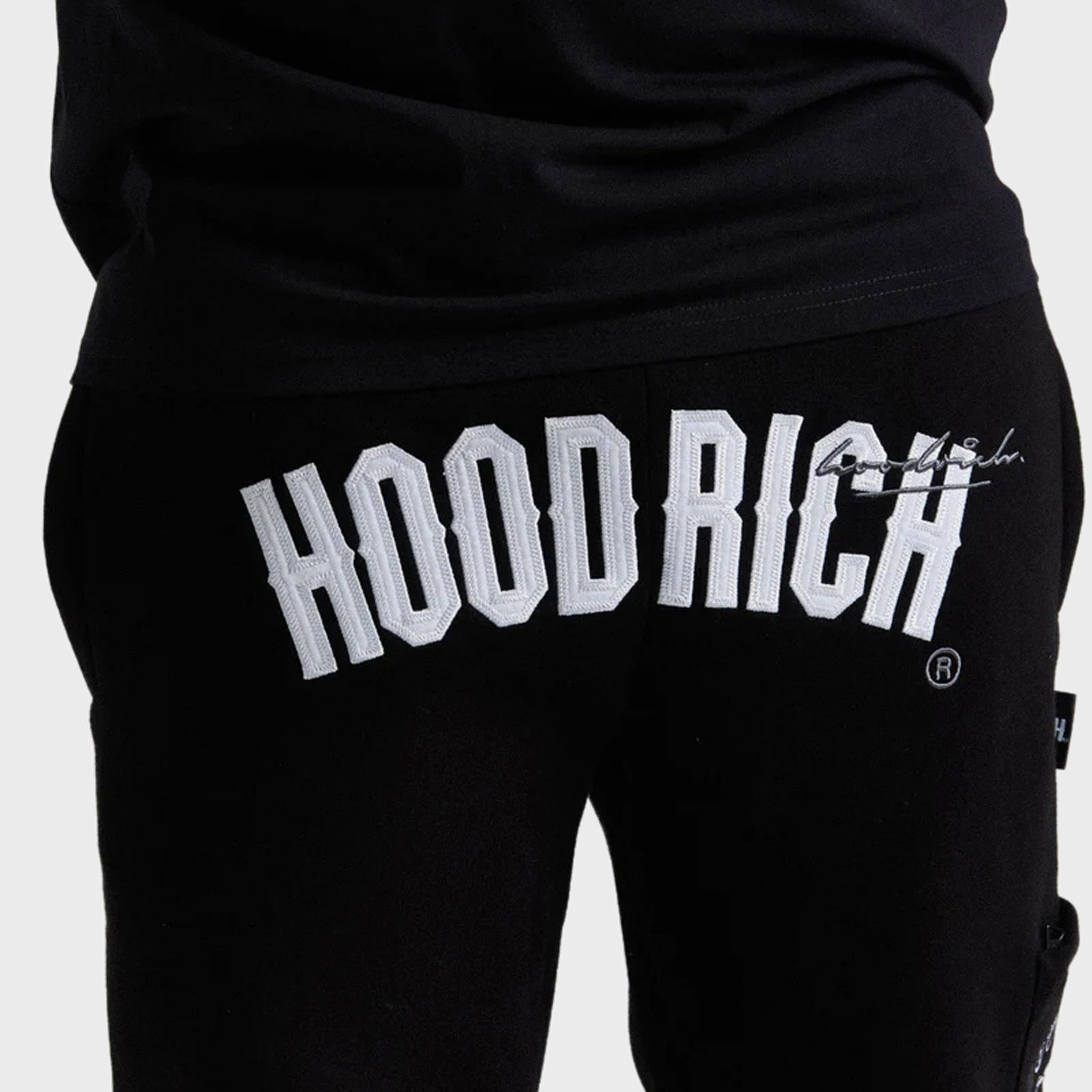 Hoodrich Heat V3 Open Hem Joggers Black / White - Lava Smoke