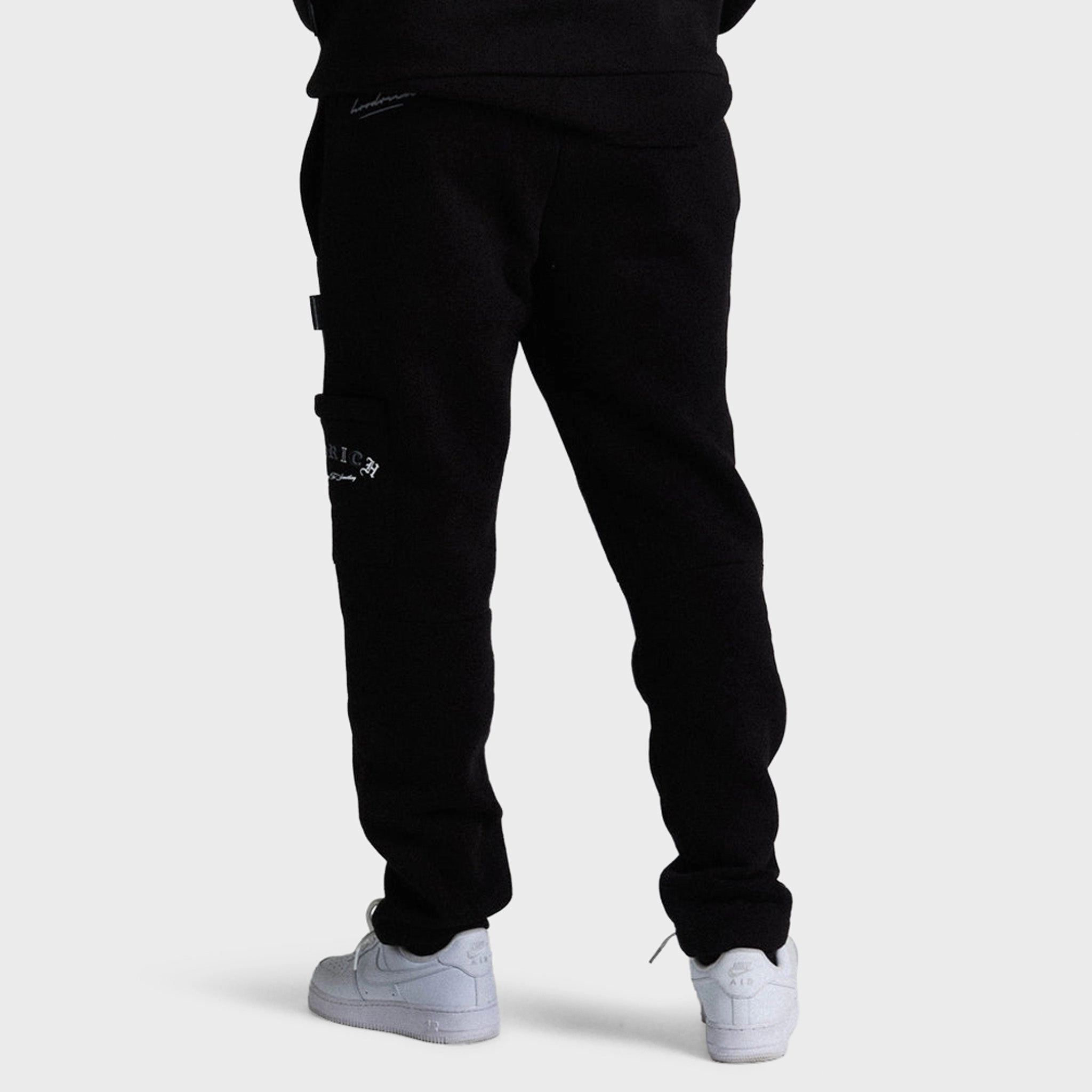 Hoodrich Heat V3 Open Hem Joggers Black / White - Lava Smoke