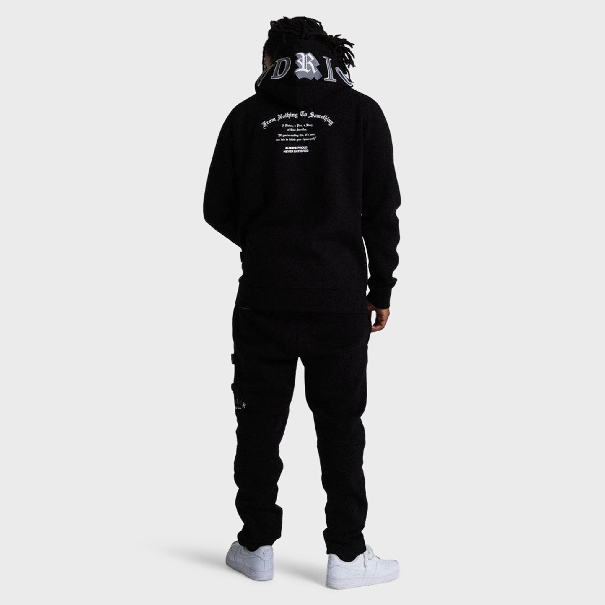 Hoodrich Heat V3 Open Hem Joggers Black / White - Lava Smoke