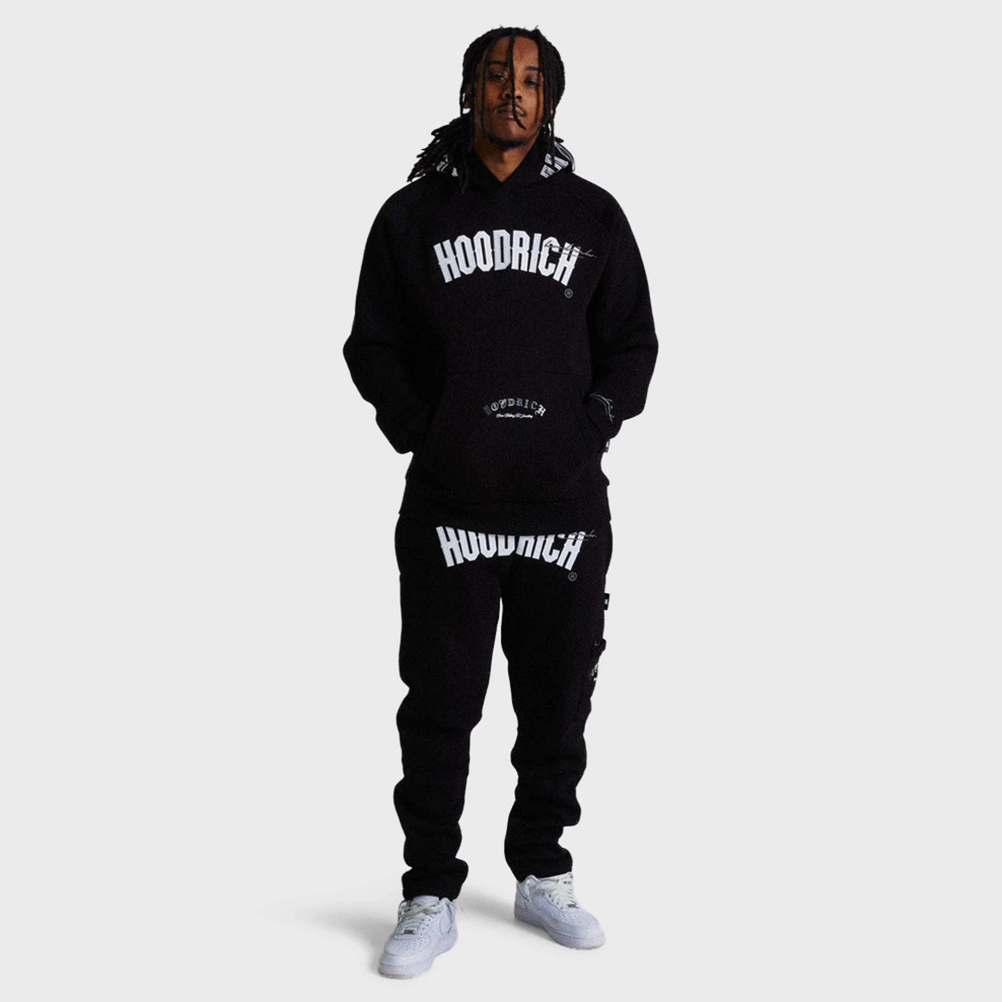 Hoodrich Heat V3 Open Hem Joggers Black / White - Lava Smoke