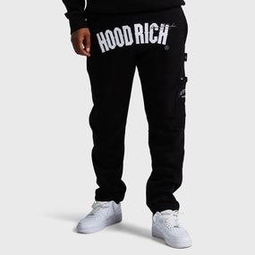 Hoodrich Heat V3 Open Hem Joggers Black / White - Lava Smoke