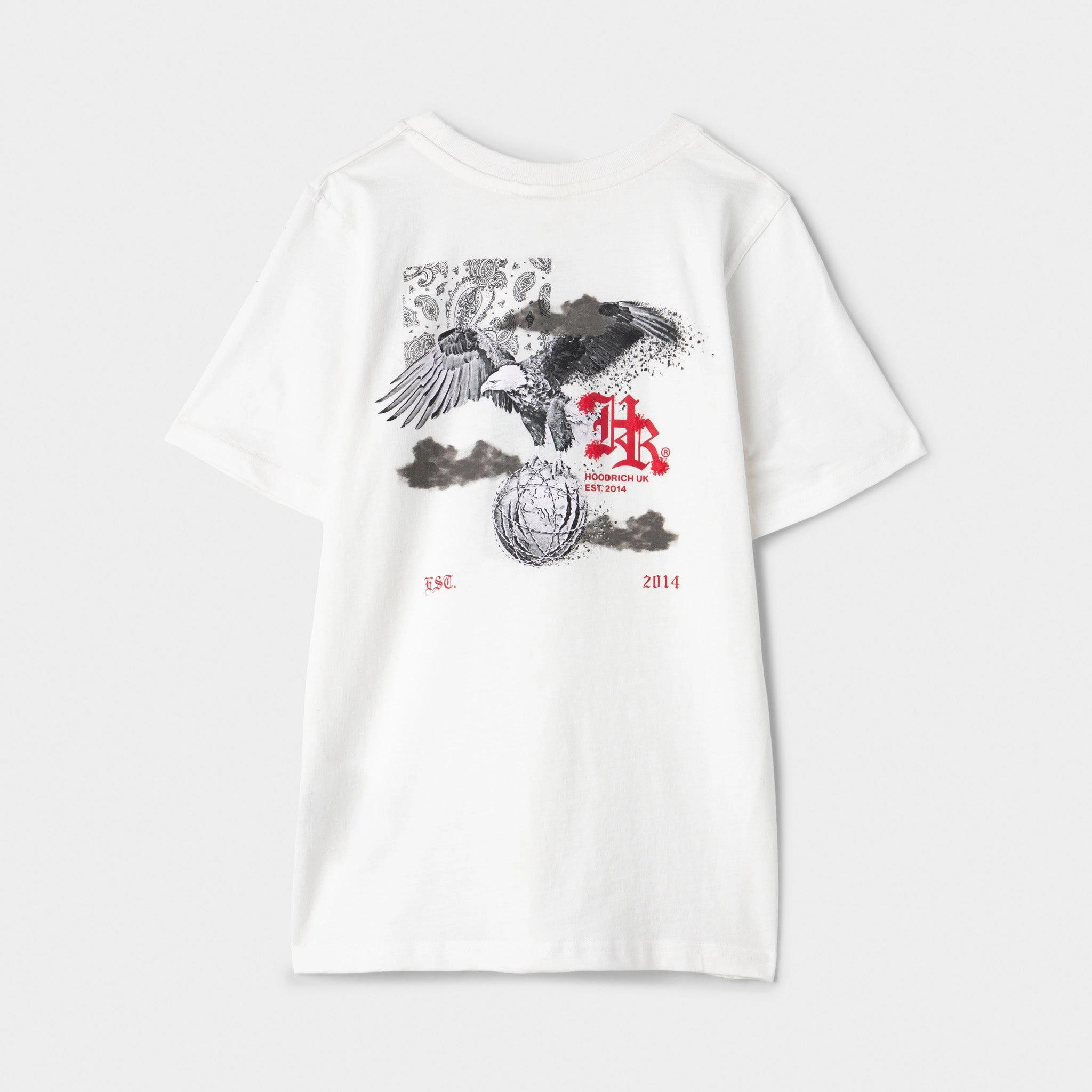 Hoodrich Juniors' Flight Tee White / Black - Lychee