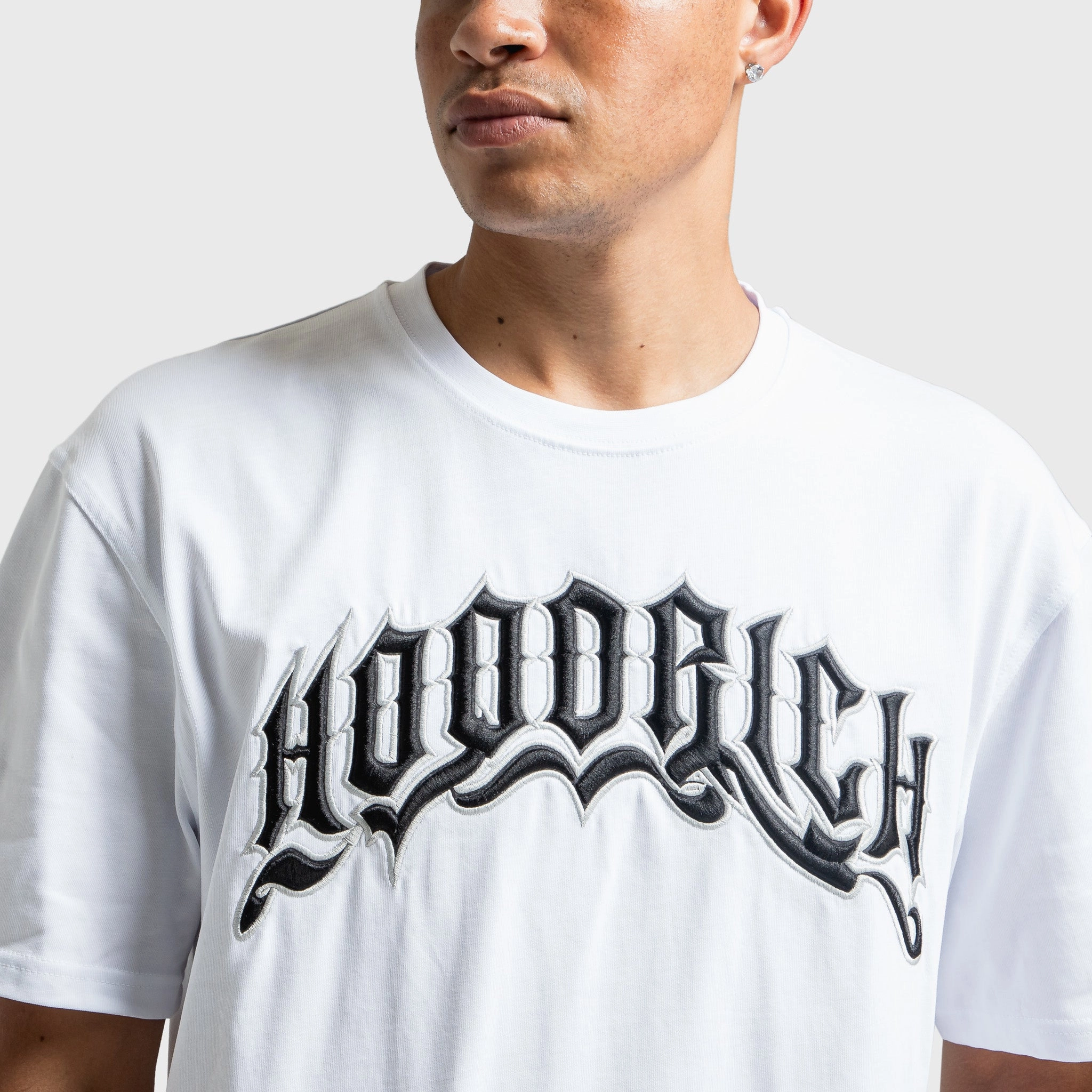 Hoodrich Ritual Embroidered T-Shirt Black / White