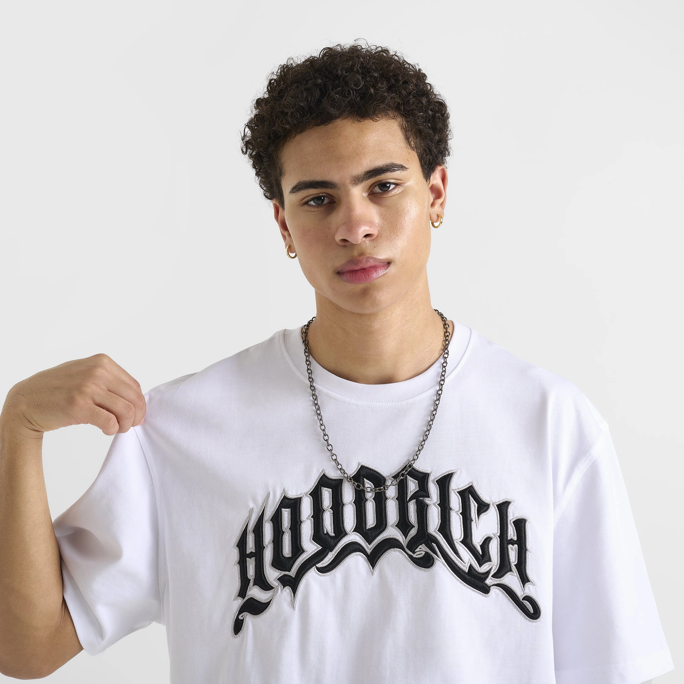 Hoodrich Ritual Oversized Graphic T-Shirt White / Black
