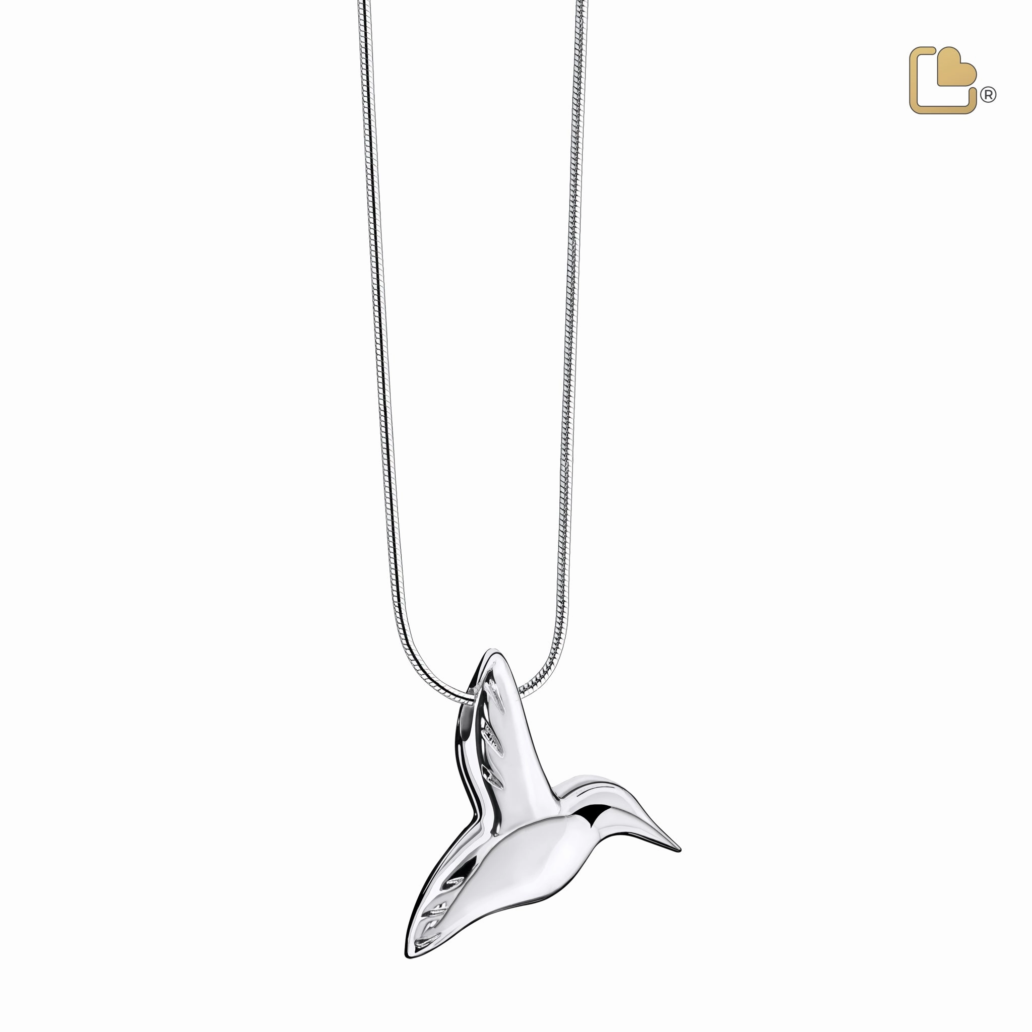 Hummingbird Sterling Silver Cremation Pendant