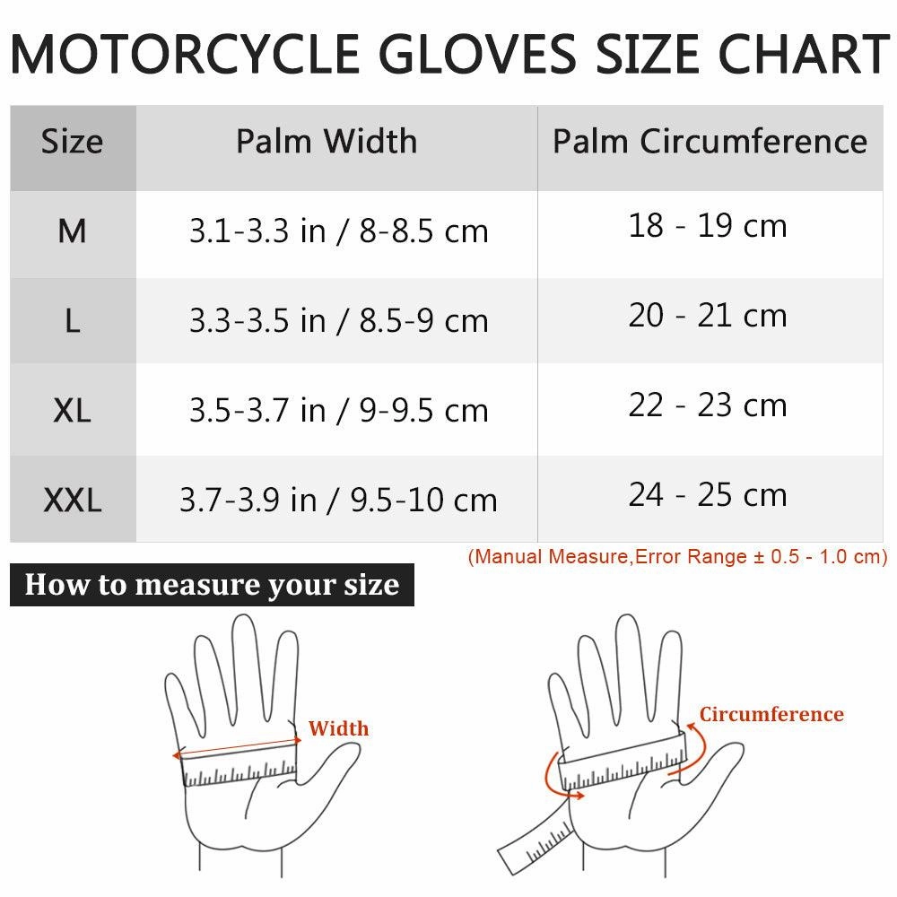 ILM Motorcycle Powersports Racing Gloves Model 10C