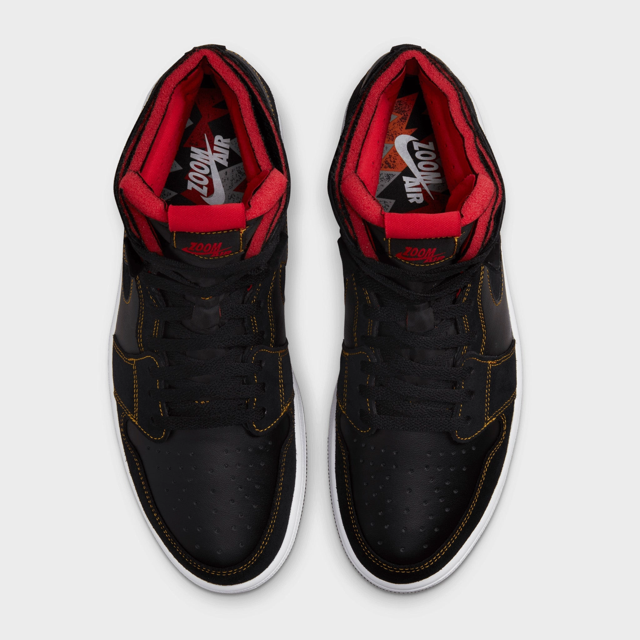 Jordan 1 Zoom CMFT Black / Citrus - Fire Red