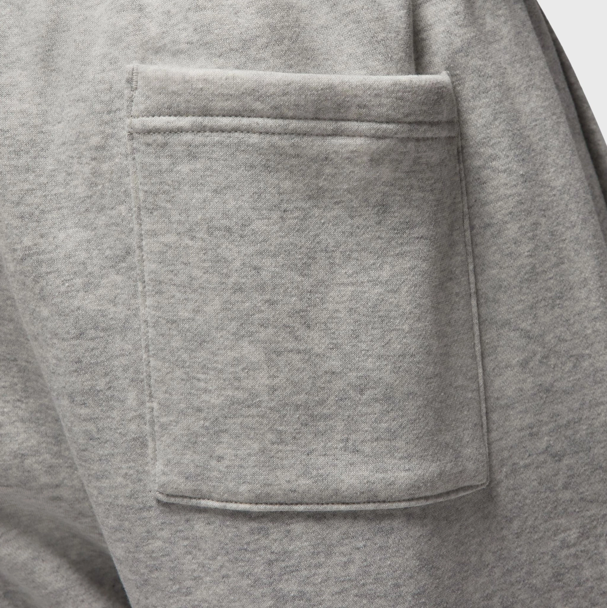 Jordan Brooklyn Fleece Oversized Open-Hem Pants Heather Grey / White