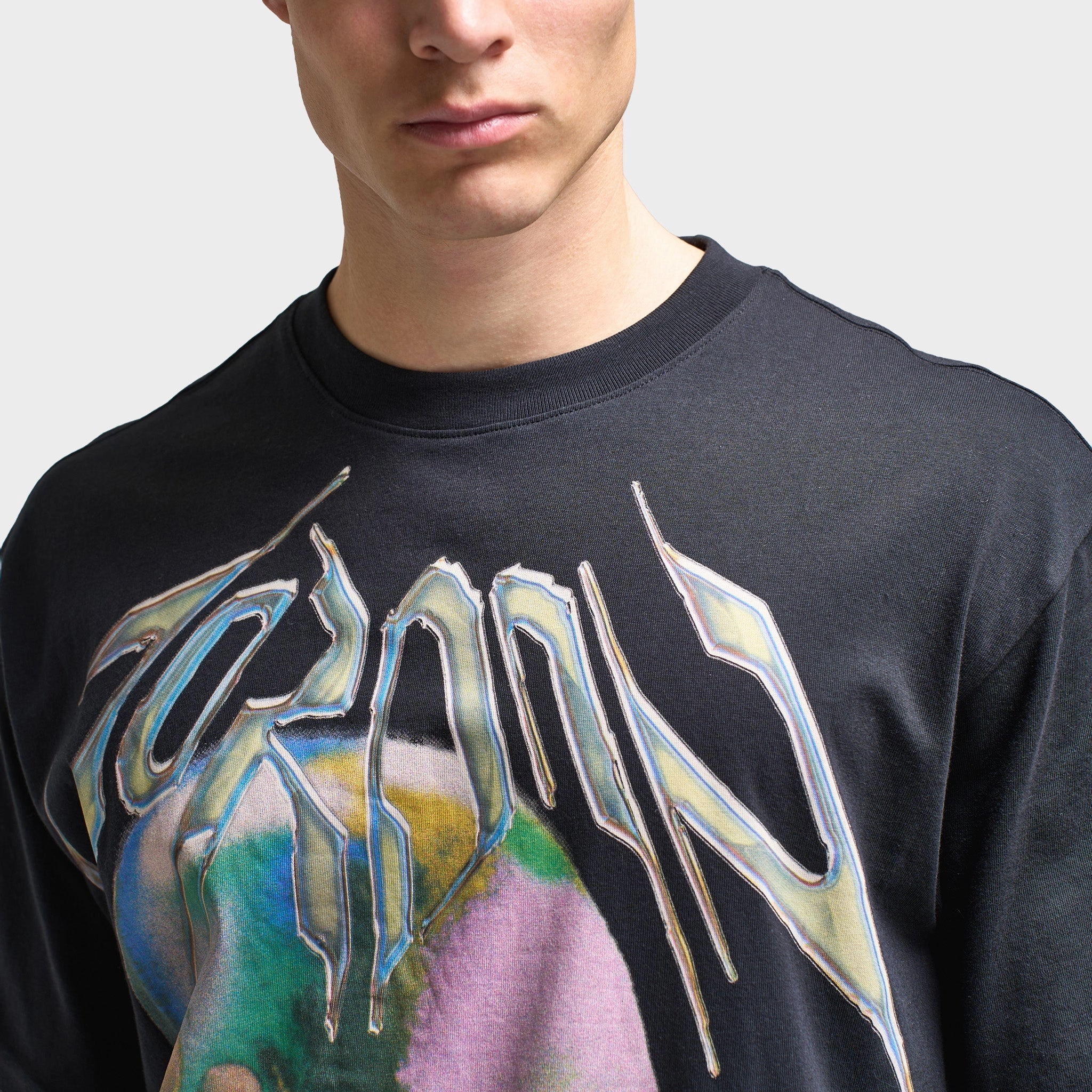 Jordan Dri-FIT Think Graphic T-Shirt Black / White