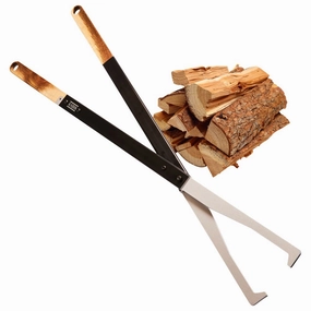 KABIN FTBLK 38 Inch Fire Tongs