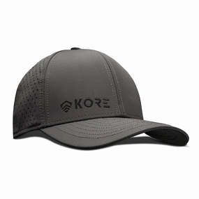 KORE CREW HAT | BLACK ON GRAY
